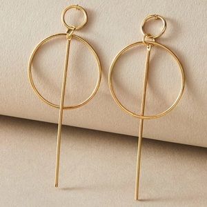 Gold Double Drop Earrings